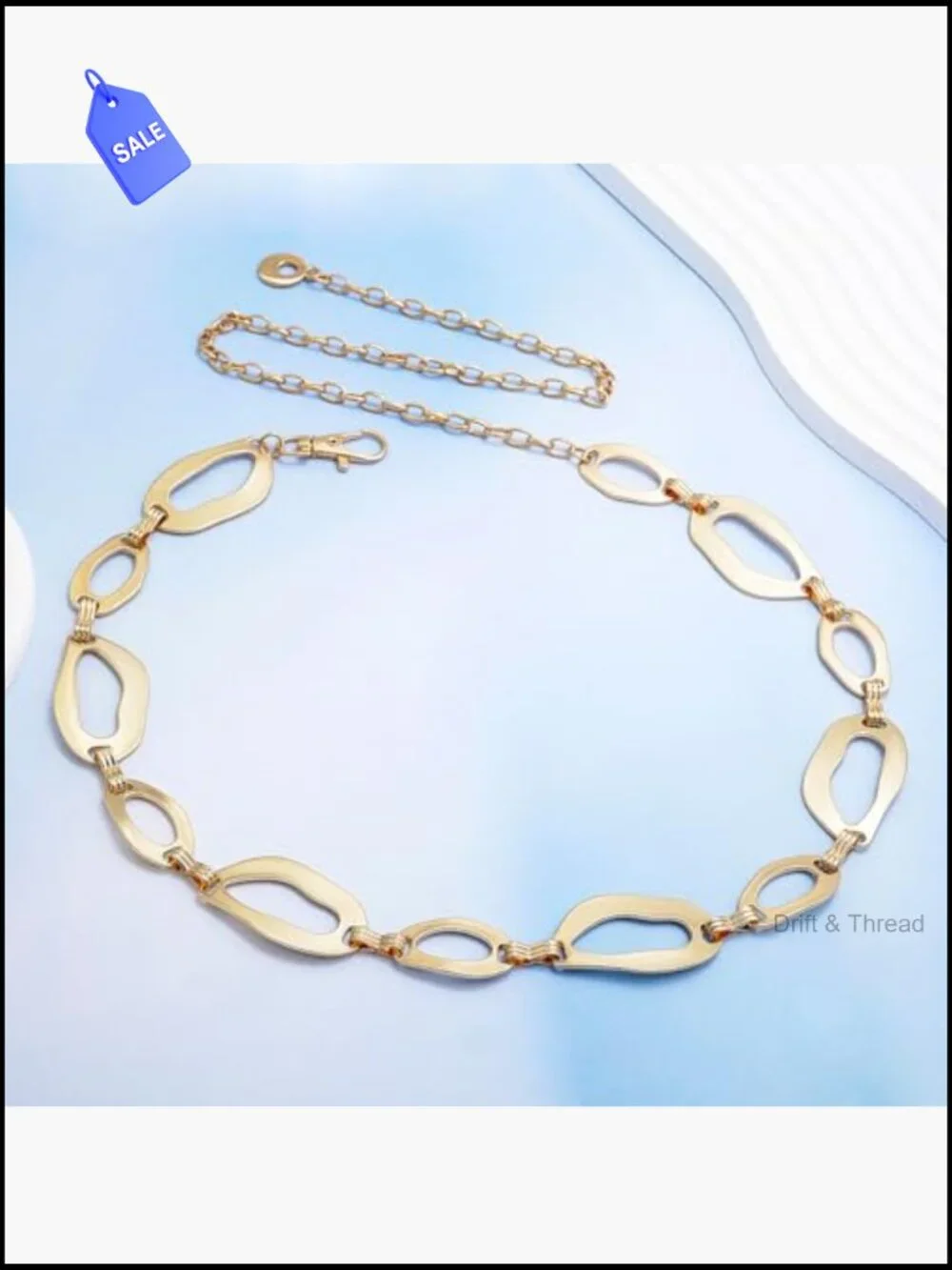 Chunky Waist Chain Belt for Dresses Ladies Curb Link